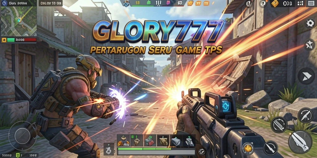 Tampak seru gameplay TPS di GLORY777 dengan pertarungan intens.