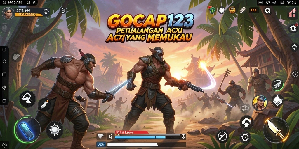 Tampilan gameplay GOCAP123 dengan aksi pertarungan yang menakjubkan.