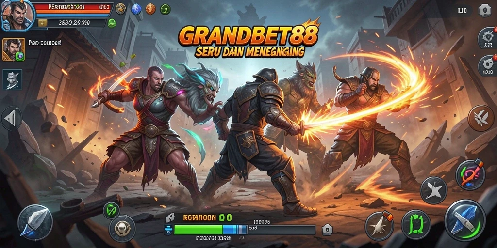 Gameplay menegangkan di arena pertarungan GRANDBET88.