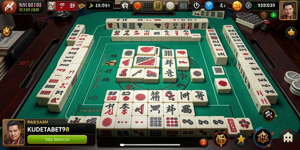 Tampilan menarik dari gameplay Mahjong di KUDETABET98.