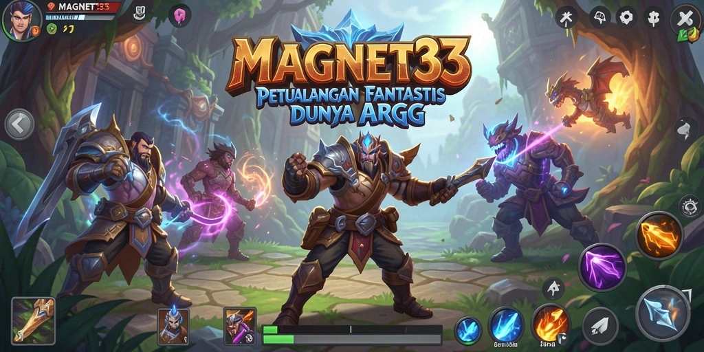 Tampak grafis menakjubkan dari gameplay MAGNET33 dalam aksi ARPG.