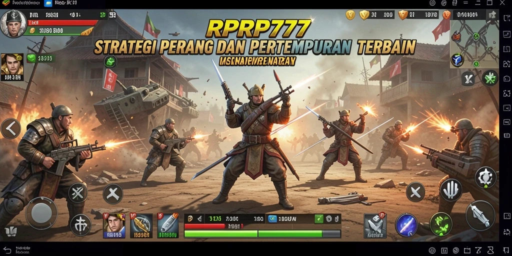 Tampilan permainan RPRP777 yang menakjubkan dengan pertempuran yang intens.